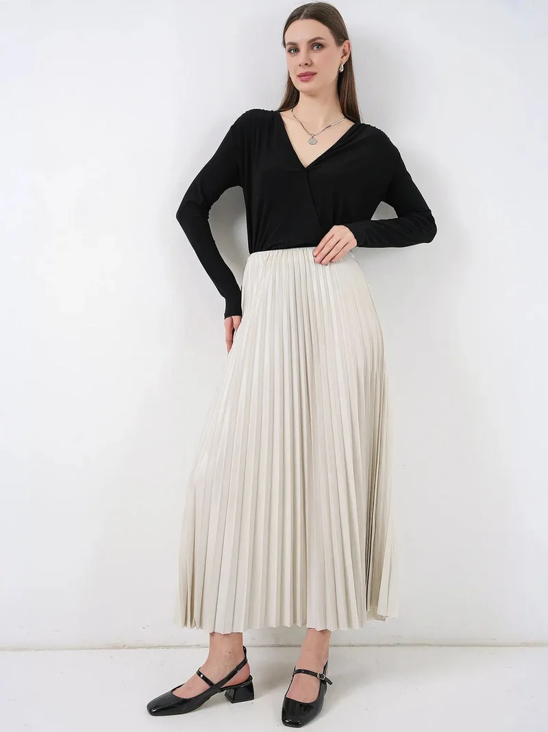 BIG DART BDART High Waist Maxi Skirt with Ruffle Detail